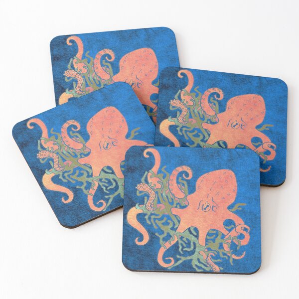Item preview, Little orange octopus  designed and sold by CreativeIsland.