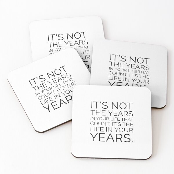Item preview, In the end, it’s not the years in your life that count. It’s the life in your years. Abraham Lincoln Quote designed and sold by Inspirationmotivation.