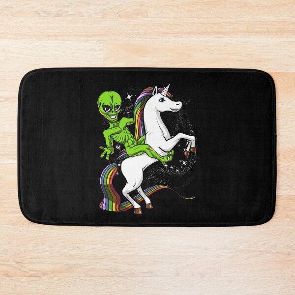 Item preview, Space Alien Riding Unicorn designed and sold by underheaven.