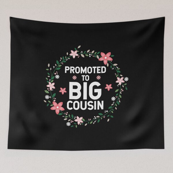 Item preview, Promoted to Cousin Flowers Trendy Family Announcement Gift For Girls designed and sold by PremiumDesignz.