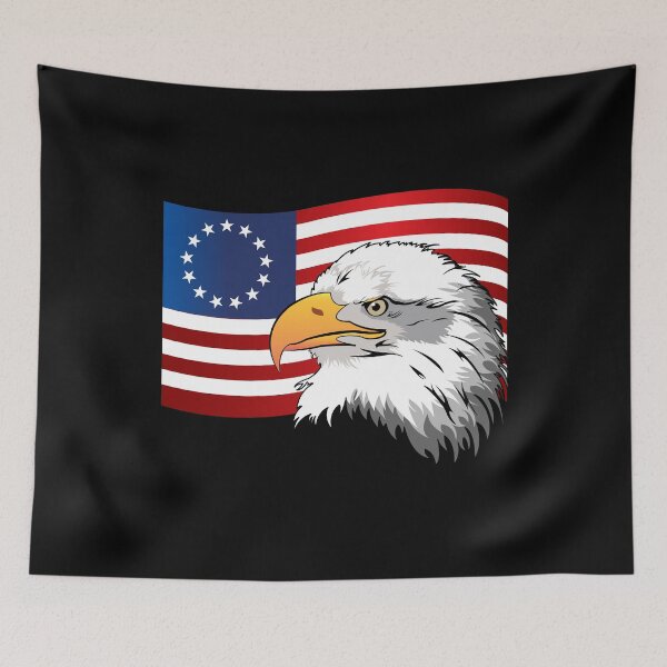 Item preview, Betsy Ross 13 Star Colonies American Flag Eagle designed and sold by ZNOVANNA.