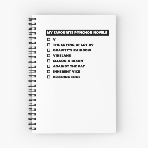 Item preview, Favorite Pynchon novels designed and sold by Marcin Szmandra.