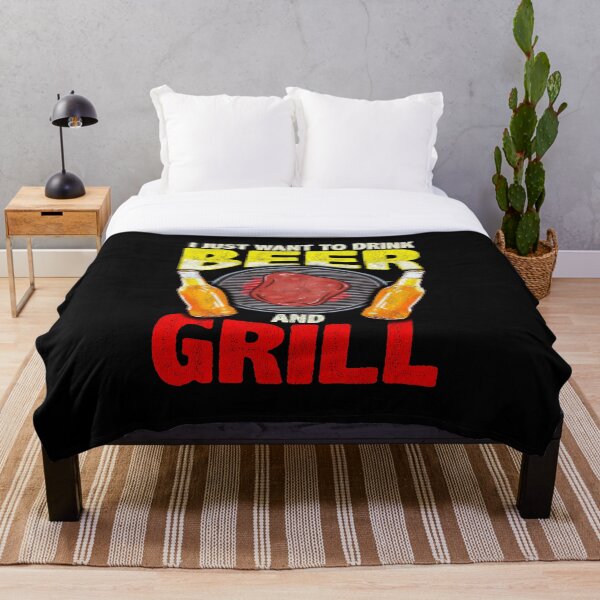 Artikelvorschau, Ich möchte nur Bier und Grill Geschenk für Cookout Liebhaber trinken entworfen und verkauft von SoCoolDesign.