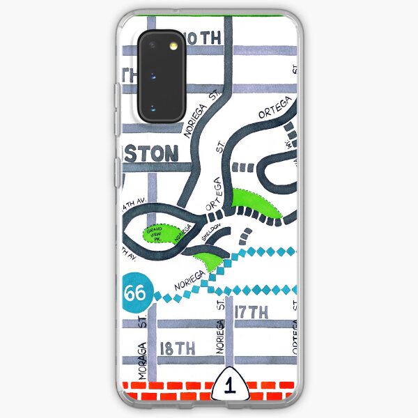 San Francisco map - Golden Gate Heights Samsung Galaxy Soft Case