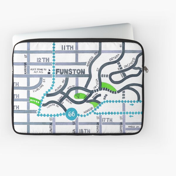 San Francisco map - Golden Gate Heights Laptop Sleeve