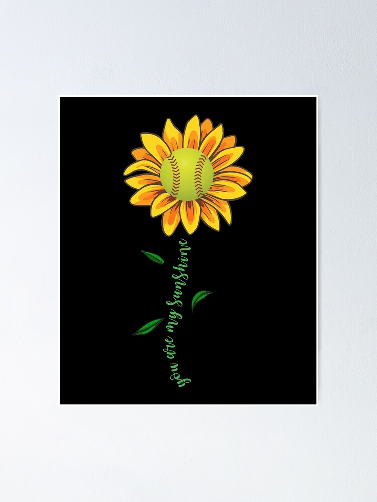 You Are My Sunshine Sunflower Softball T-Shirt Gifts You Are My Sunshine Sunflower Softball T-Shirt Gifts