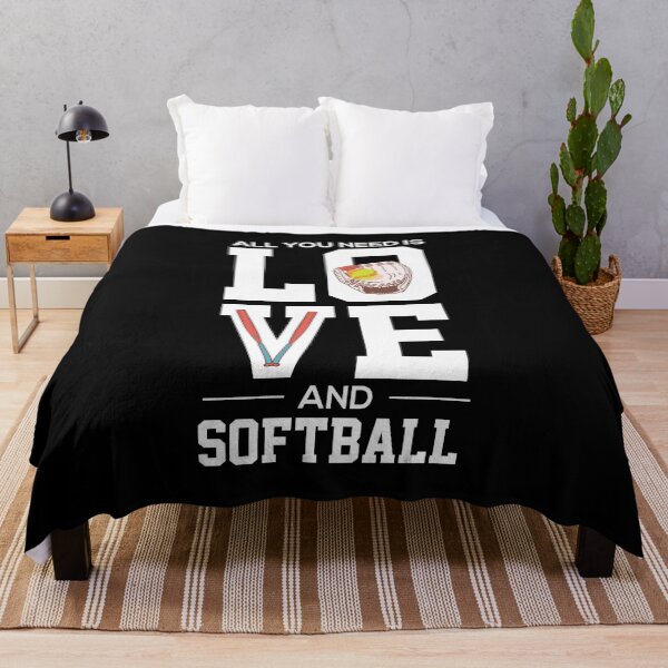 Item preview, Softball Lovers Trendy Gift - All You Need Is Love and Softball designed and sold by PremiumDesignz.