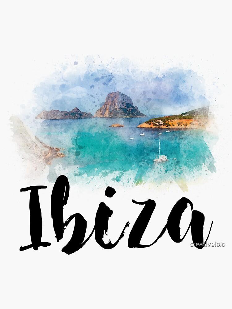 Watercolor Ibiza by creativelolo