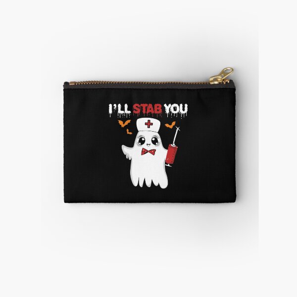 Item preview, Cute nurse ghost I will stab you funny Halloween gifts and party supplies  designed and sold by alenaz.