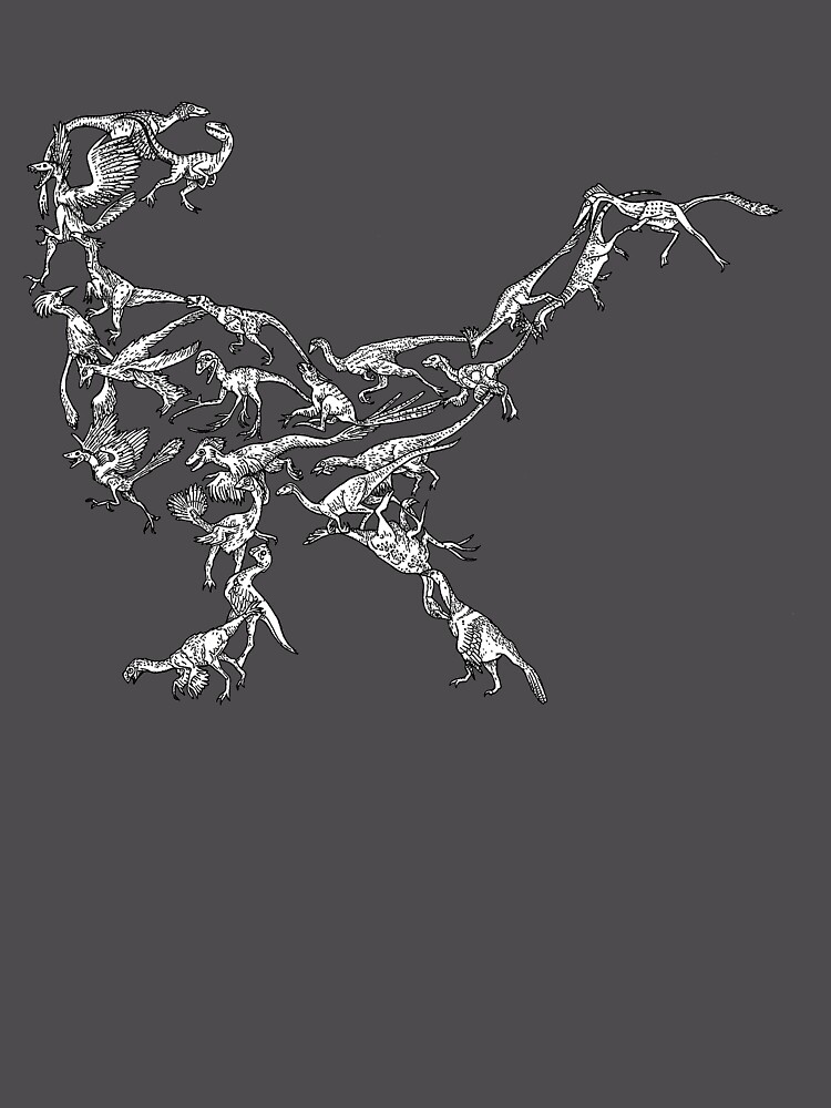 Thumbnail 6 von 6, Premium Oversized Pullover, Maniraptoren (Raptoren) - Evolution designt und verkauft von EvolutionPoster.