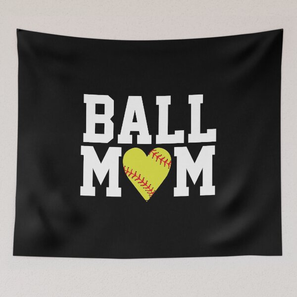 Item preview, Ball Mom Softball Heart Coach Player Trendy Mothers Gift designed and sold by PremiumDesignz.