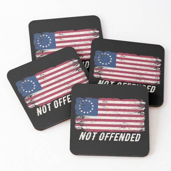 Item preview, Betsy Ross Flag Not Offended American Flag with 13 stars vintage retro 4th of July patriotic US history  designed and sold by alenaz.