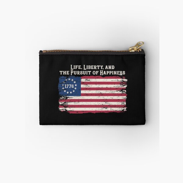 Item preview, Life Liberty and the Pursuit of Happiness Betsy Ross Flag First American Flag design 4th of July constitution quote  designed and sold by alenaz.