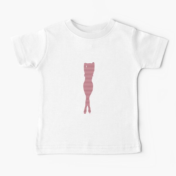 #Woman #Body #Silhouette #Clipart, anatomy, cute, sensuality, sex symbol, striped, elegance, design Baby T-Shirt
