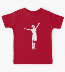 Megan Rapinoe The Victory Pose - White Stencil Kids T-Shirt