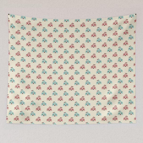 Item preview, Retro style nostalgic circus tent pattern designed and sold by ShineEyePirate.