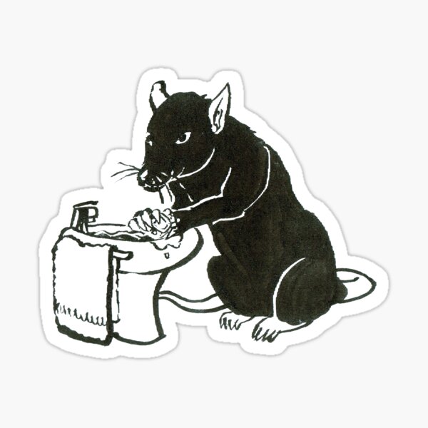 Wash your paws Sticker
