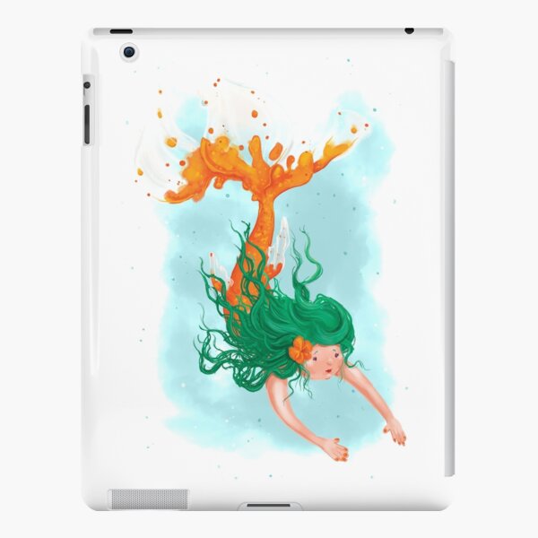 Orange Koi Mermaid iPad Snap Case