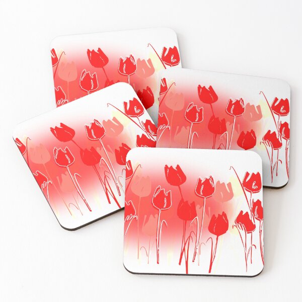 Item preview, TULIPS - red designed and sold by nibsgallery.