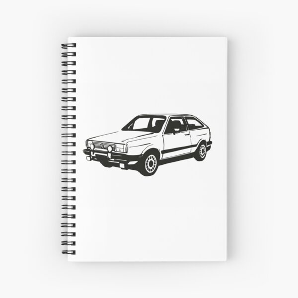 Gol GT white Spiral Notebook