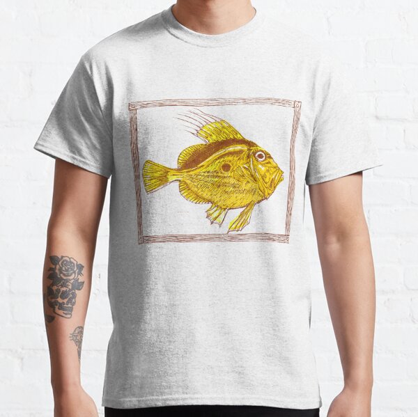 Flounder Fluke T-Shirt Tee Shirt Fishing I Like 'Em Fat & Flat L