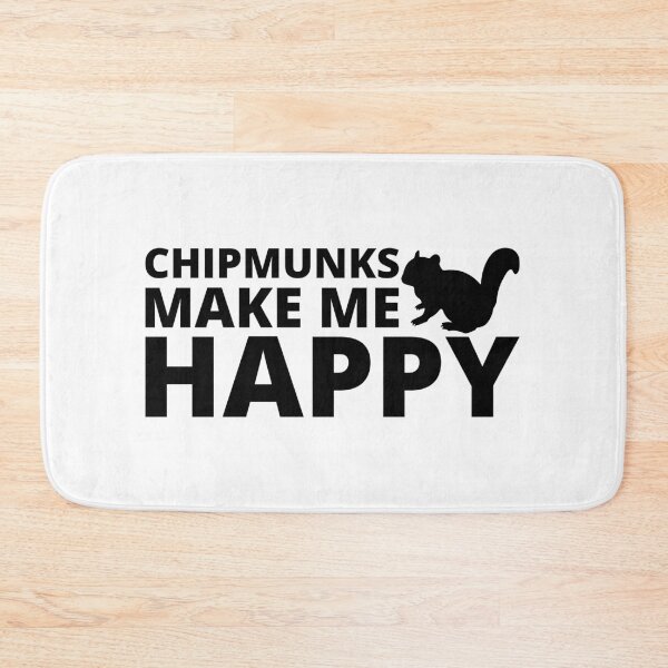 Item preview, Chipmunks make me happy - black edition designed and sold by RatArt Designs.