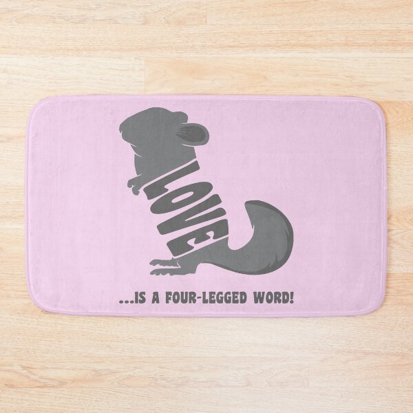 Item preview, Love is a four-legged word! - chinchilla designed and sold by RatArt Designs.