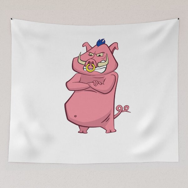 Artikelvorschau, Kühler Cartoon-Schwein-Chinese-Tierkreis entworfen und verkauft von IvonDesign.