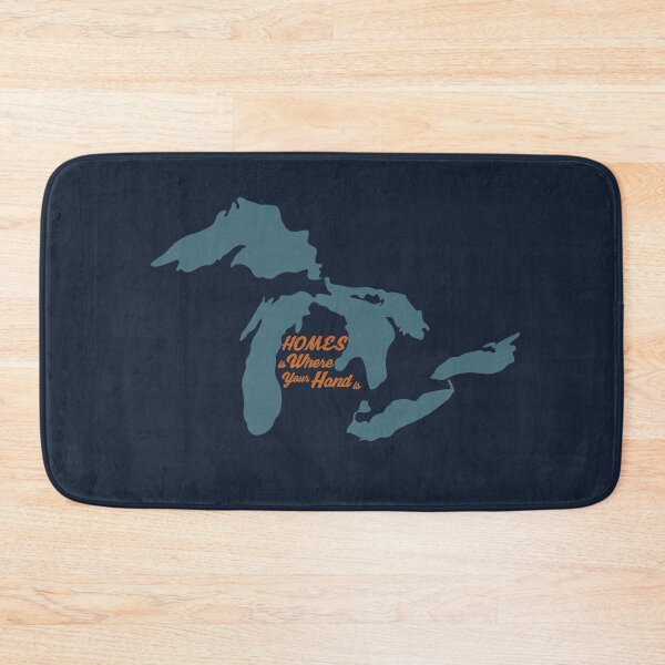 Item preview, HOMES is Where Your Hand Is - Michigan, Great Lakes designed and sold by thesadsquatch.