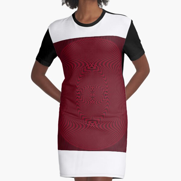 #Pattern, #abstract, #design, #illustration, geometry, illusion, intricacy, art Graphic T-Shirt Dress