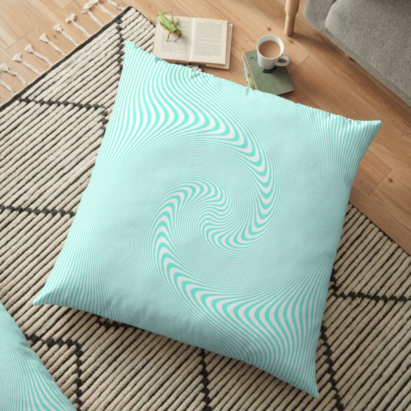 #Pattern, #abstract, #design, #illustration, geometry, illusion, intricacy, art Floor Pillow