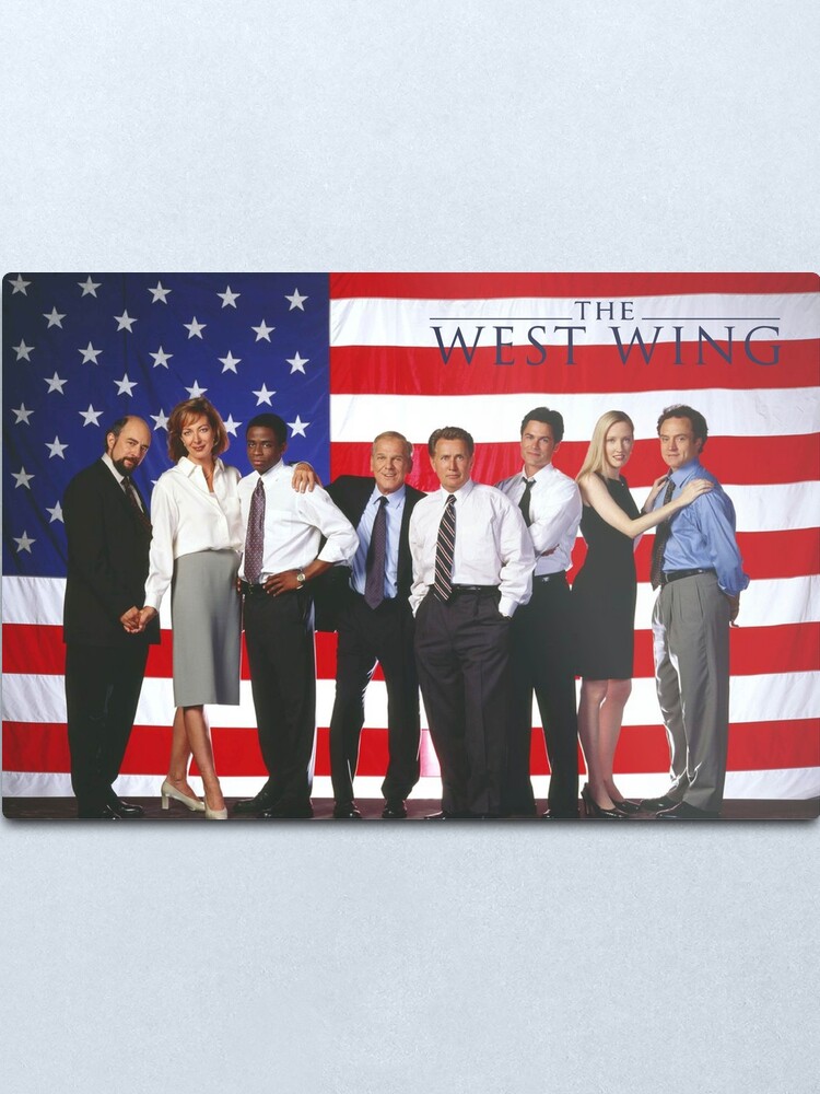 Alternate view of West Wing American Flag Metal Print