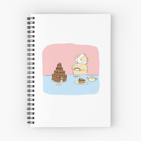 Item preview, Guinea pig enjoying cake and tea designed and sold by mondesign26.