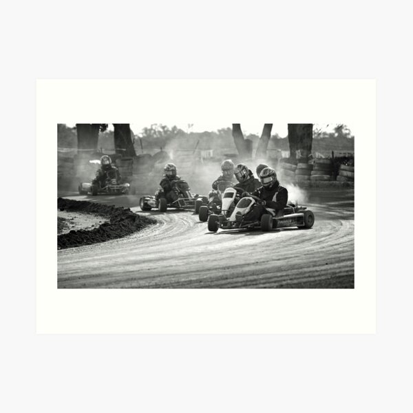 Busselton Dirt Kart Fun Art Print