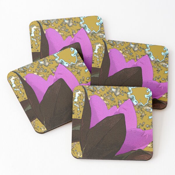 Item preview, Purple dogwood blossom - floral pop art - pixel flowers - original art designed and sold by smooshfaceutd.