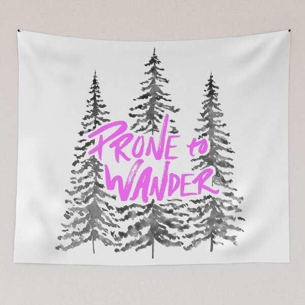 Item preview, Prone to Wander - Hot Pink designed and sold by Marie Funseth.