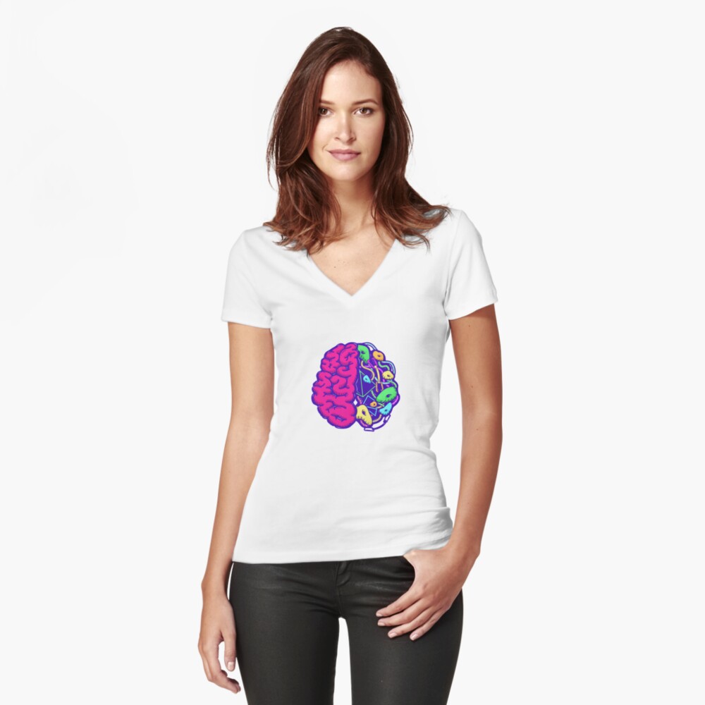 Item preview, Fitted V-Neck T-Shirt designed and sold by Designwith8.