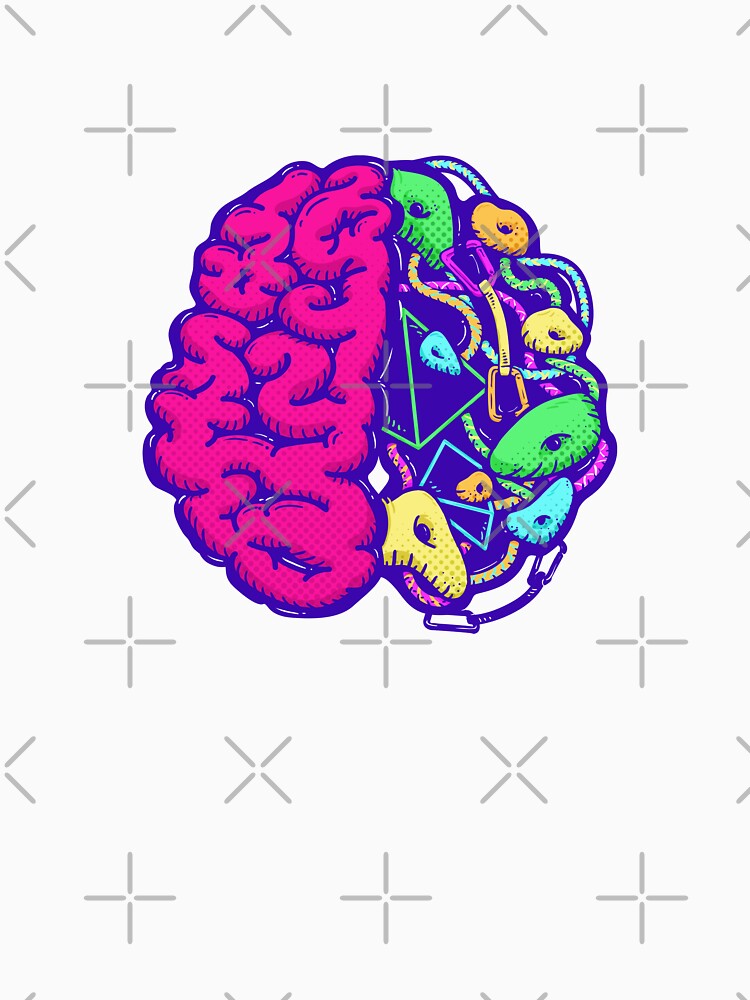 Thumbnail 7 of 7, Classic T-Shirt, Brain of Climbing | Rock Climbing designed and sold by Designwith8.