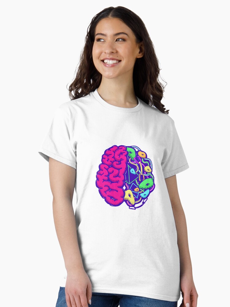 Thumbnail 2 of 7, Classic T-Shirt, Brain of Climbing | Rock Climbing designed and sold by Designwith8.