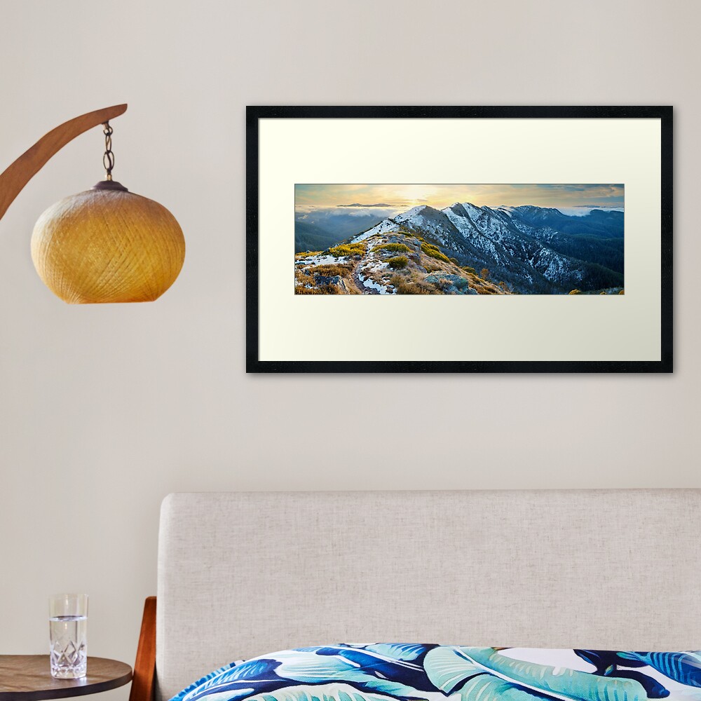 Cross Cut Saw, Mt Howitt, Alpine National Park, Victoria, Australia Framed Art Print