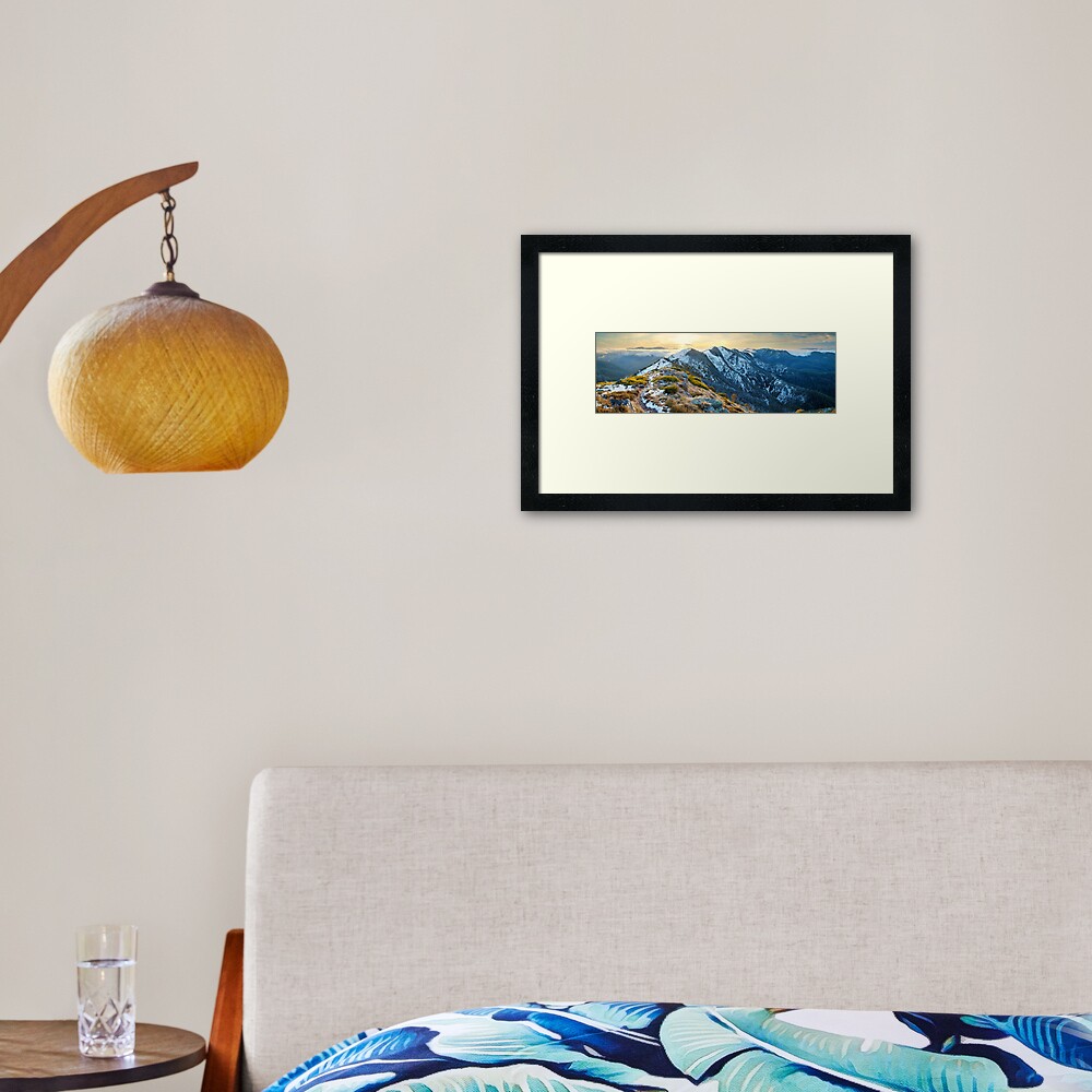 Cross Cut Saw, Mt Howitt, Alpine National Park, Victoria, Australia Framed Art Print