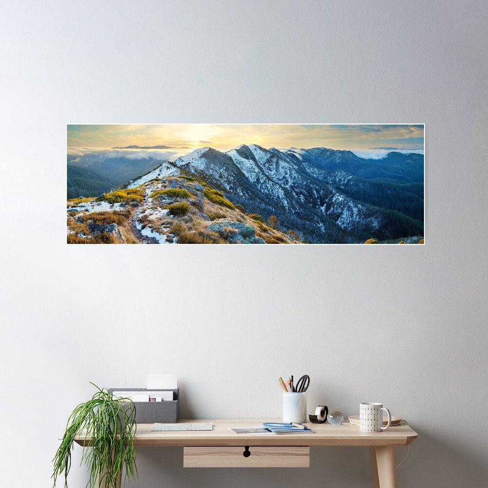Cross Cut Saw, Mt Howitt, Alpine National Park, Victoria, Australia Poster