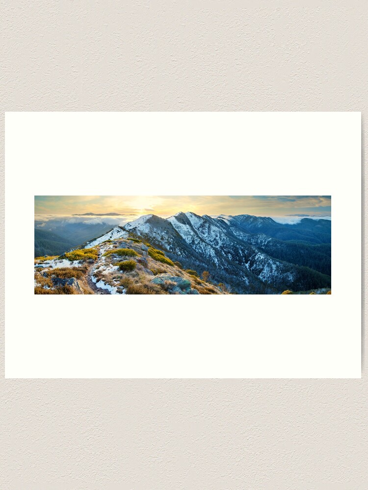 Alternate view of Cross Cut Saw, Mt Howitt, Alpine National Park, Victoria, Australia Art Print