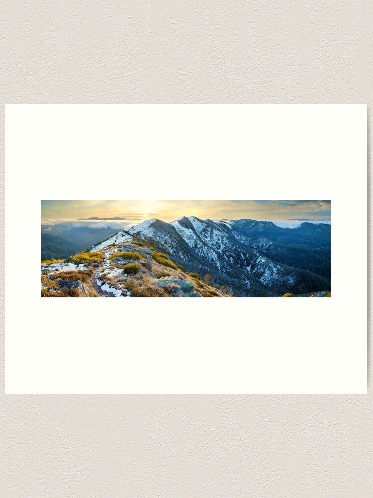 Alternate view of Cross Cut Saw, Mt Howitt, Alpine National Park, Victoria, Australia Art Print