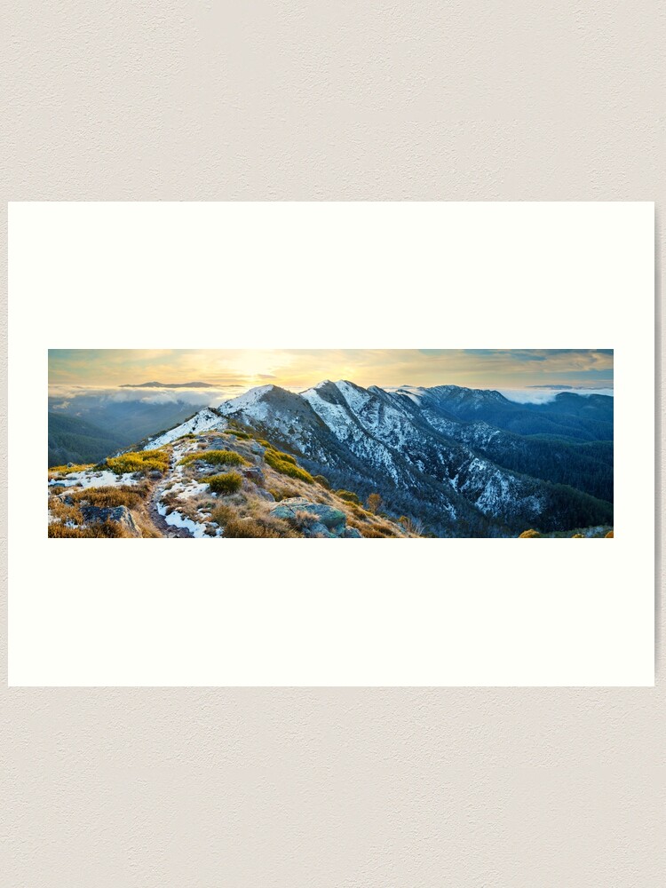 Alternate view of Cross Cut Saw, Mt Howitt, Alpine National Park, Victoria, Australia Art Print