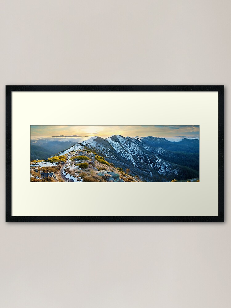 Alternate view of Cross Cut Saw, Mt Howitt, Alpine National Park, Victoria, Australia Framed Art Print