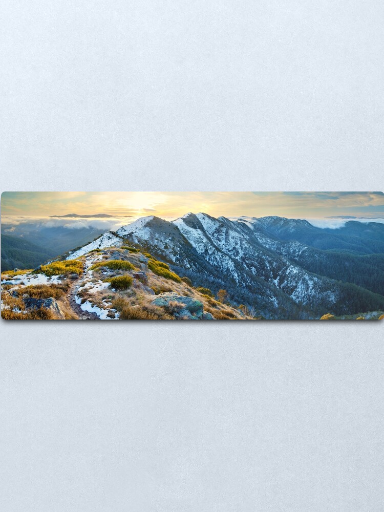 Alternate view of Cross Cut Saw, Mt Howitt, Alpine National Park, Victoria, Australia Metal Print