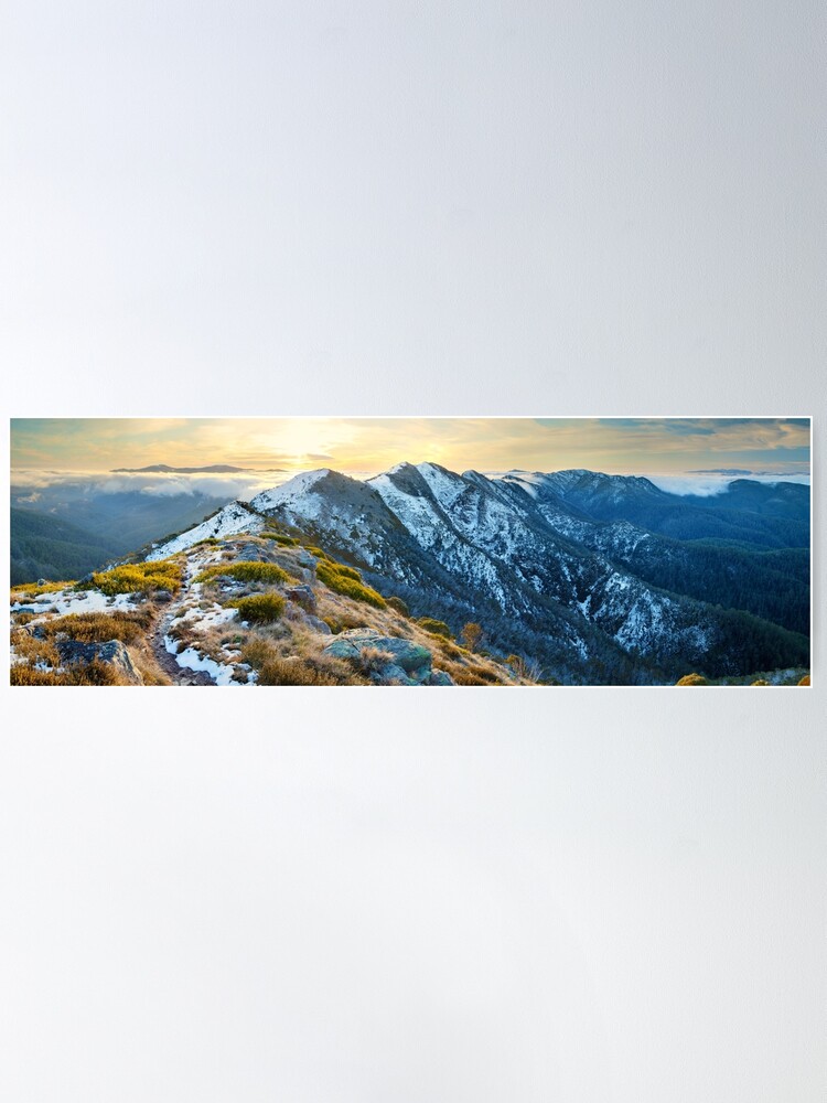 Alternate view of Cross Cut Saw, Mt Howitt, Alpine National Park, Victoria, Australia Poster