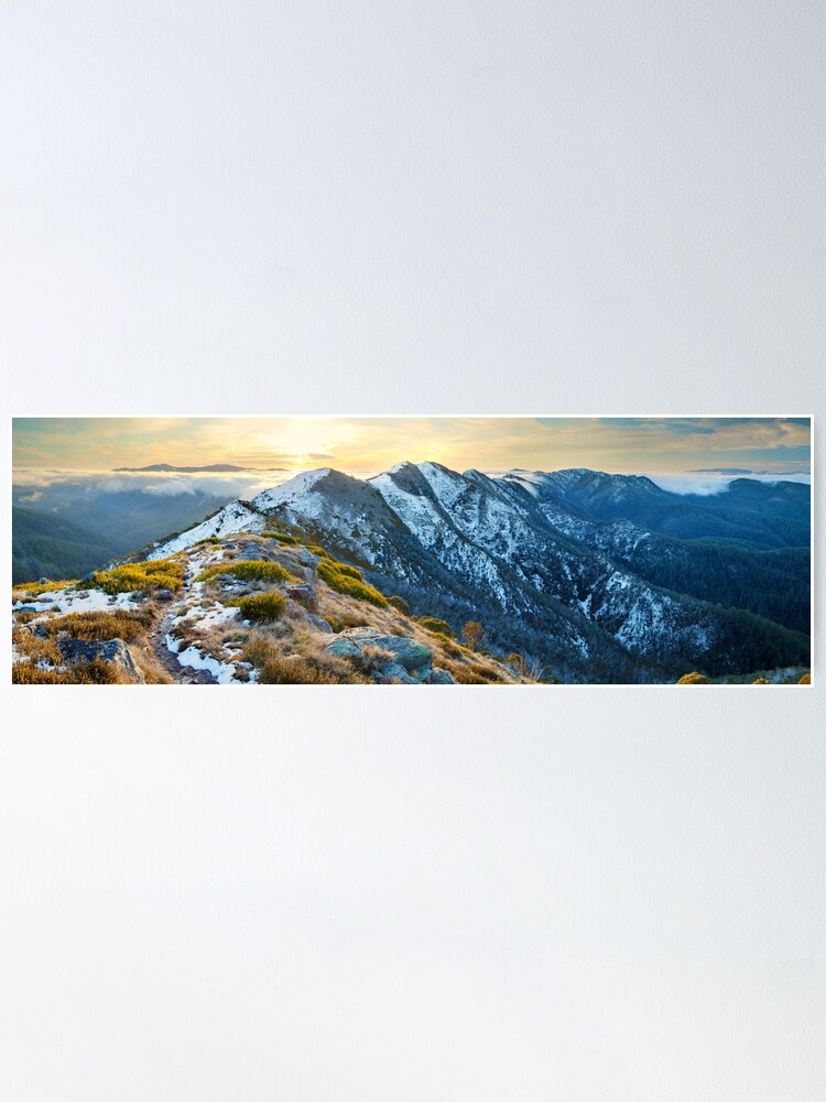 Alternate view of Cross Cut Saw, Mt Howitt, Alpine National Park, Victoria, Australia Poster