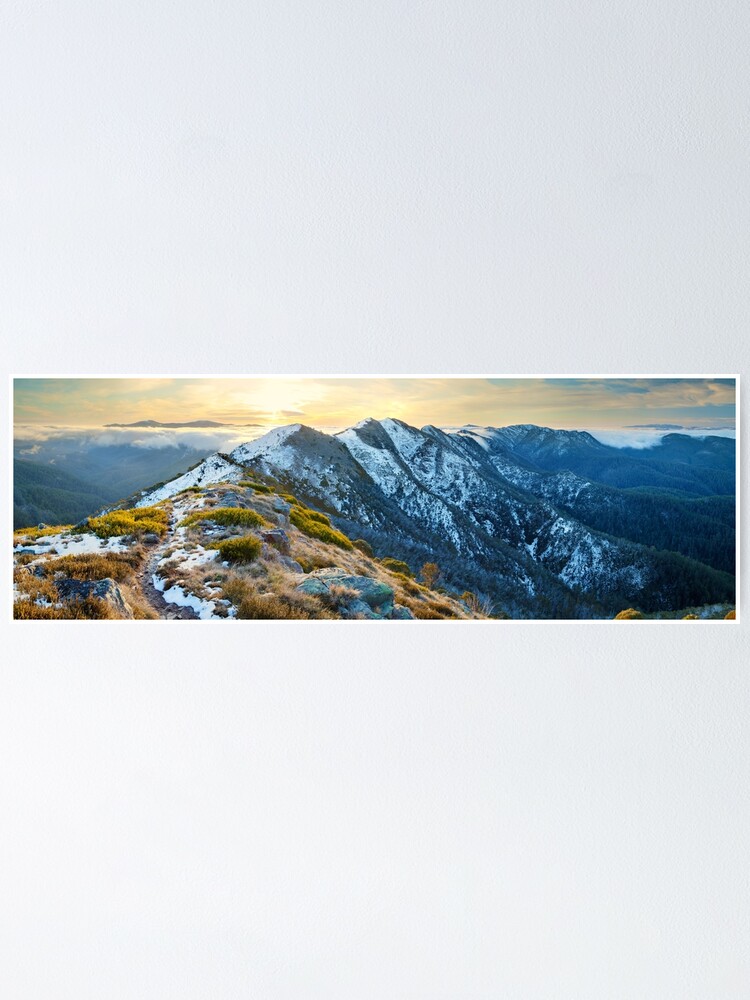 Alternate view of Cross Cut Saw, Mt Howitt, Alpine National Park, Victoria, Australia Poster